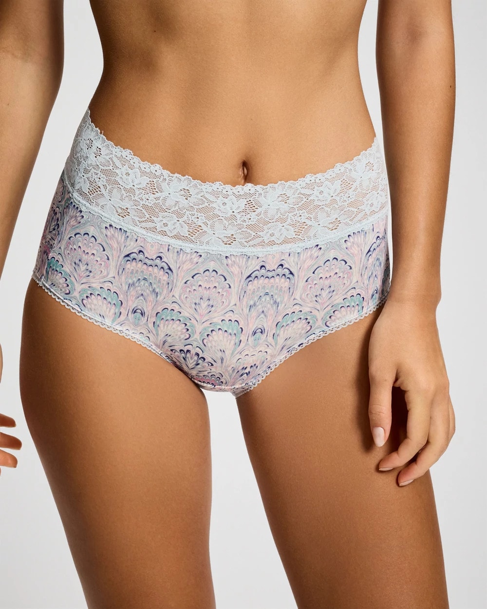 Floral Lace Waist Brief Panty | Soma